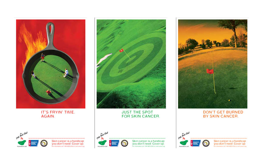Posters placed in golf clubhouses | American Cancer Society