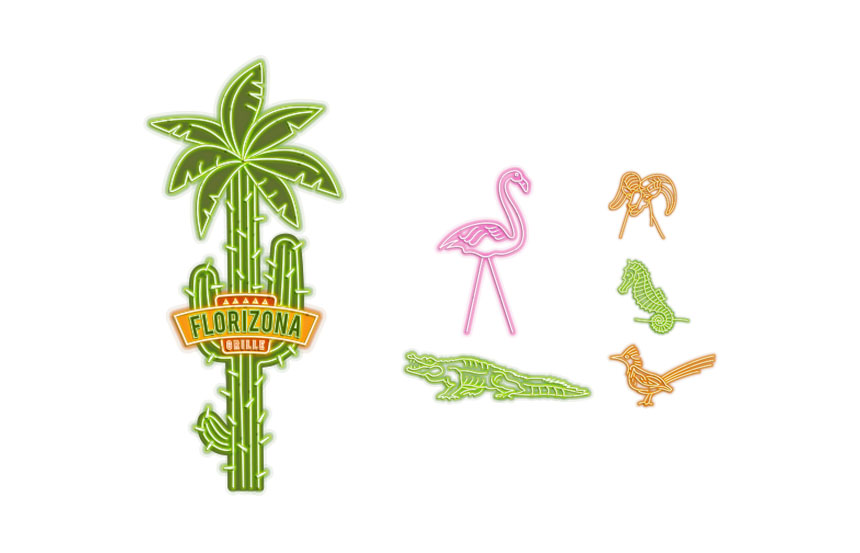 Restaurant logo & Illustrations for menu | Lazydays RV Center, Tucson