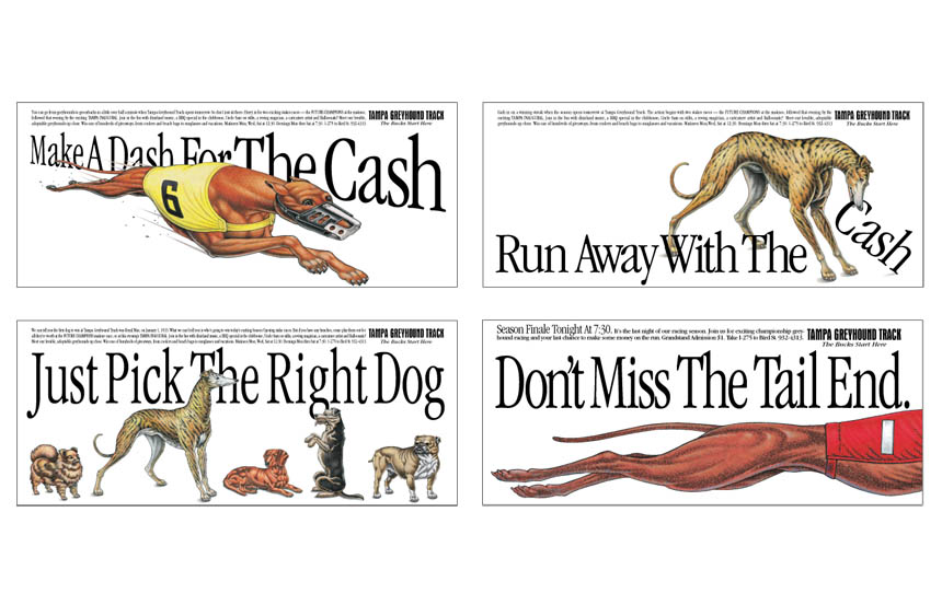 Small space newspaper ads | Tampa Greyhound Track